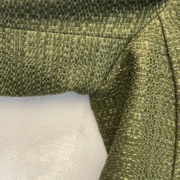 Coldwater Creek Green Tweed Blazer Jacket Womens 18 Academia Holiday Christmas - Picture 10 of 16